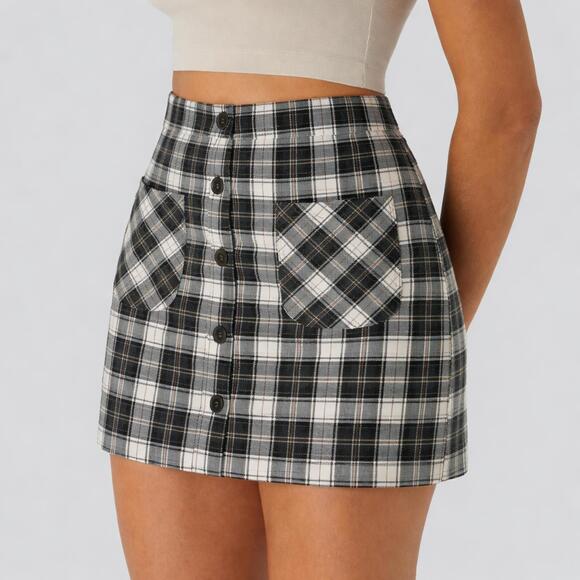 Halara Dresses & Skirts - NWT Halara High Waisted Pocket Zipper 2-in-1 Mini Casual Skirt Size Small
